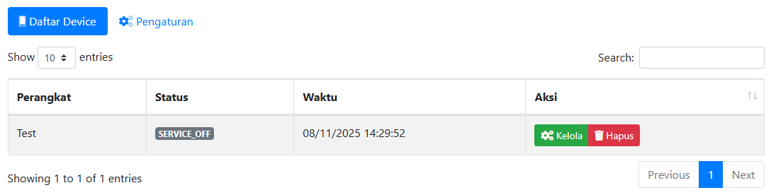 Kelola perangkat